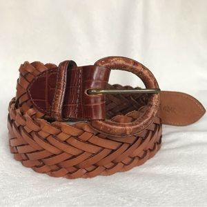 Brighton Kid’s Leather Weaved Belt Size 26
